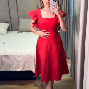 Vestido Bella Vermelho Intenso